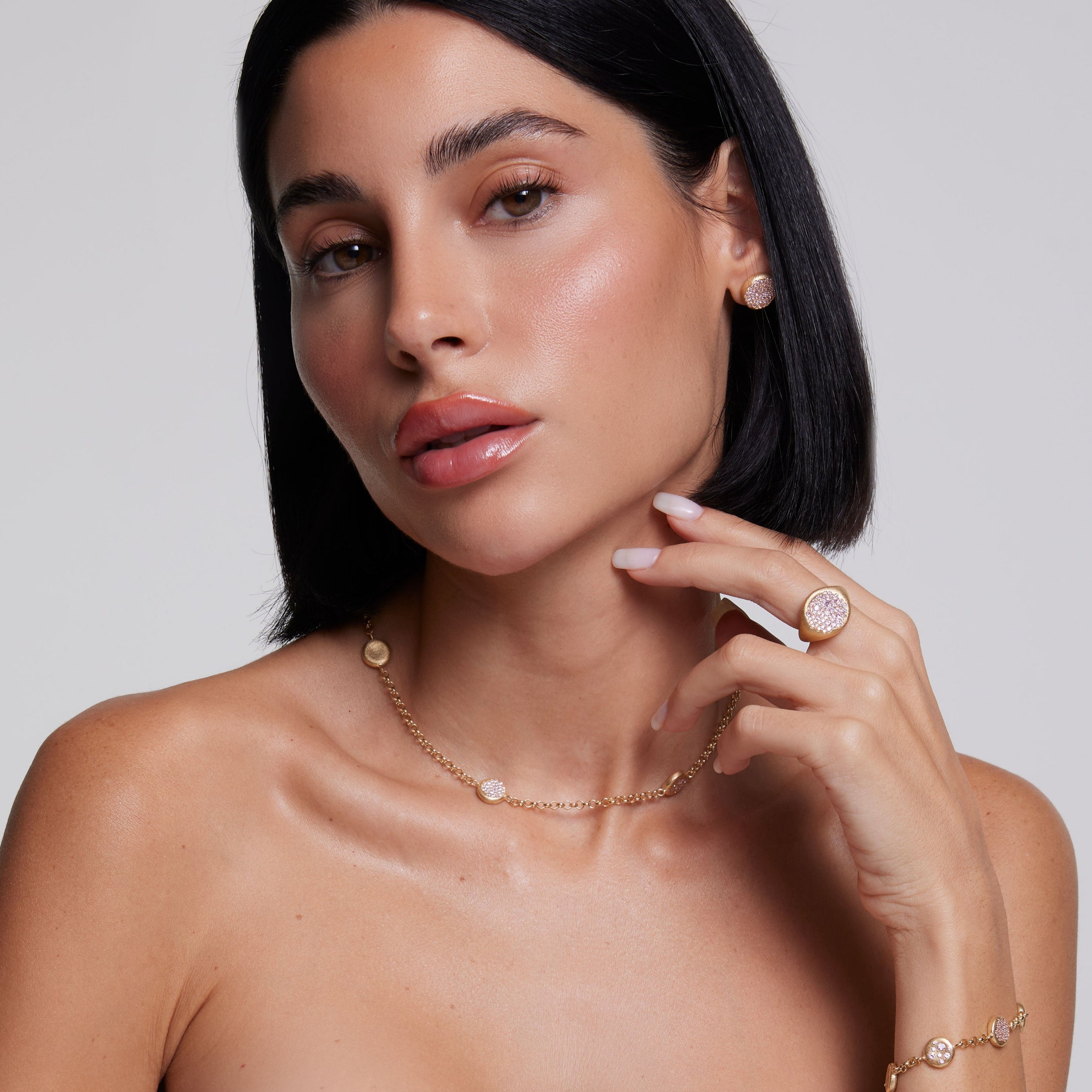 Dazylleco Collana Girocollo Donna Oro Collana Choker Statement - Foto 2