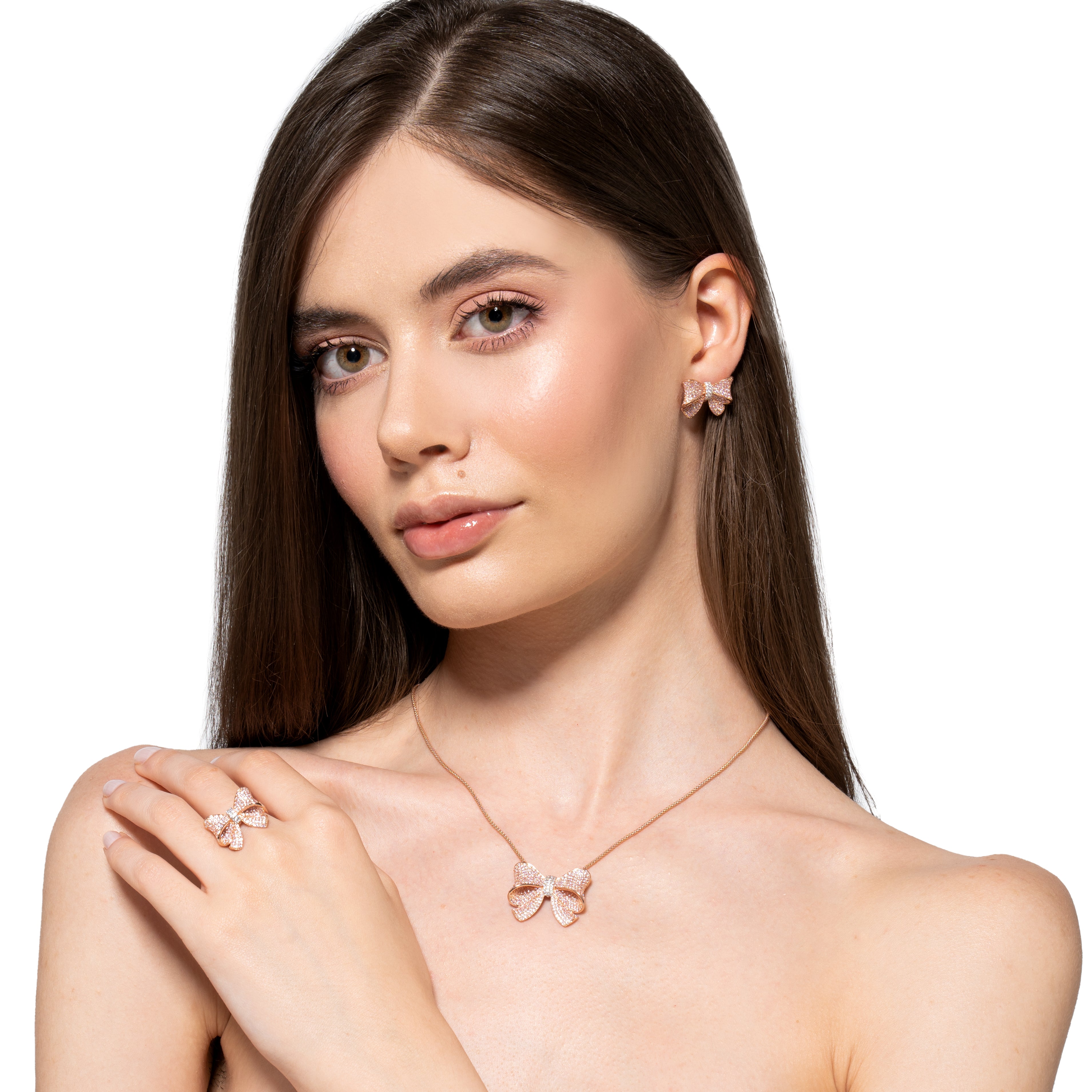 Collezione SOGNi incantati fiocco pavè rosa