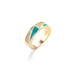 Anello bullone smalto colorato - SOGNI