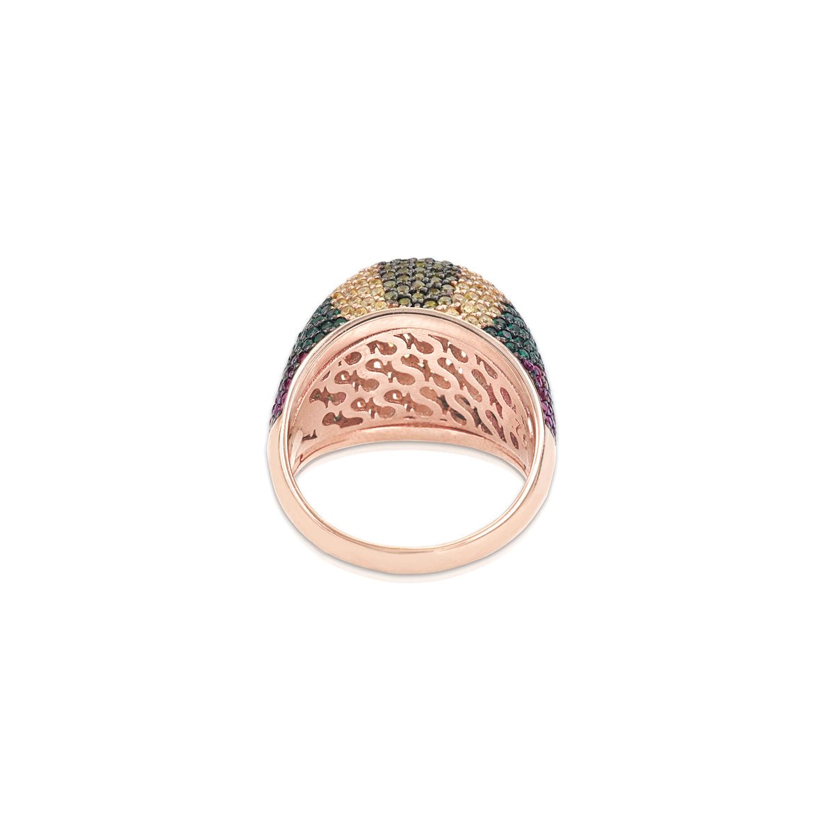 Anello fantasia pavè colorato - SOGNI