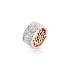 Anello fascia pavè bianco - SOGNI