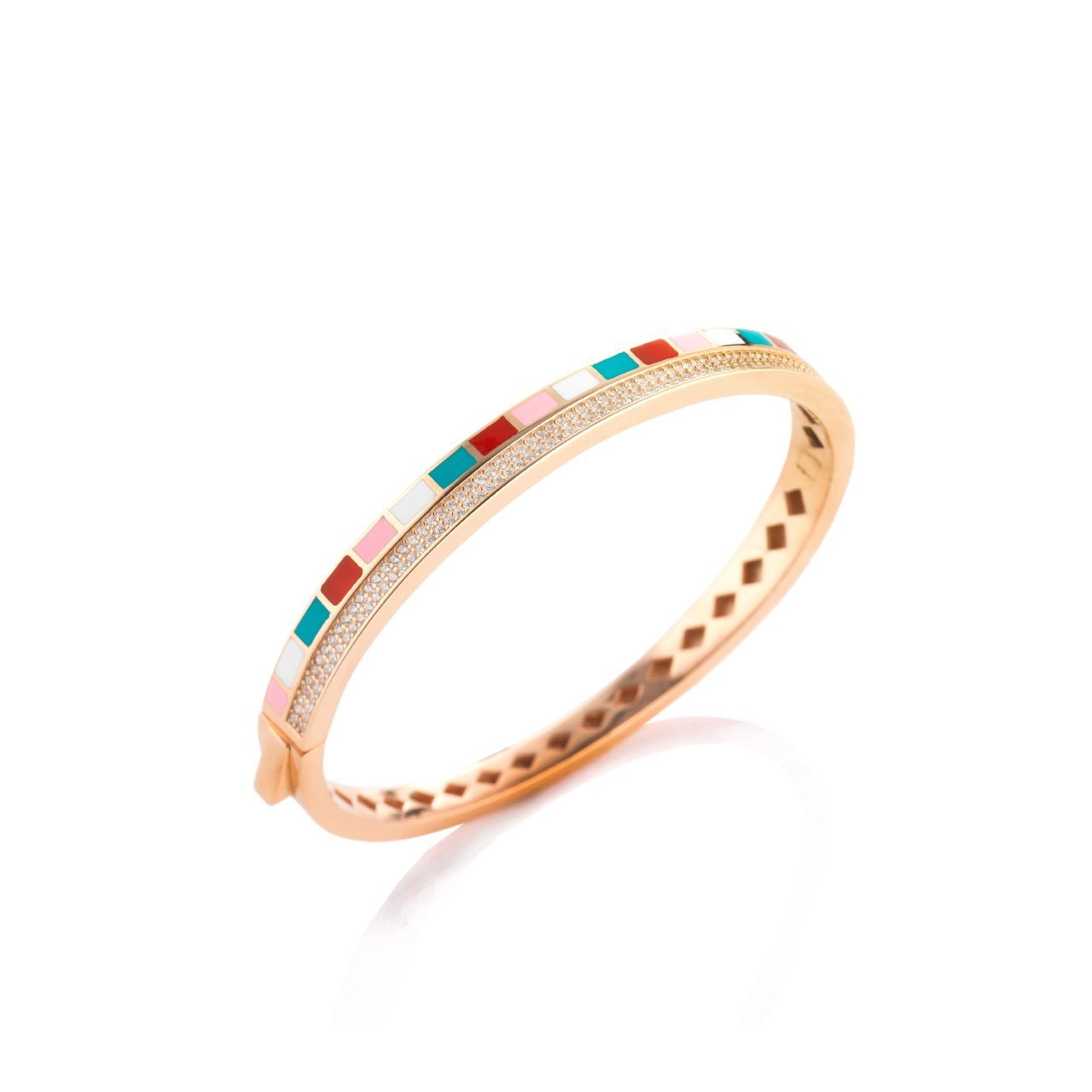 Bracciale rigido smalto colorato - SOGNI