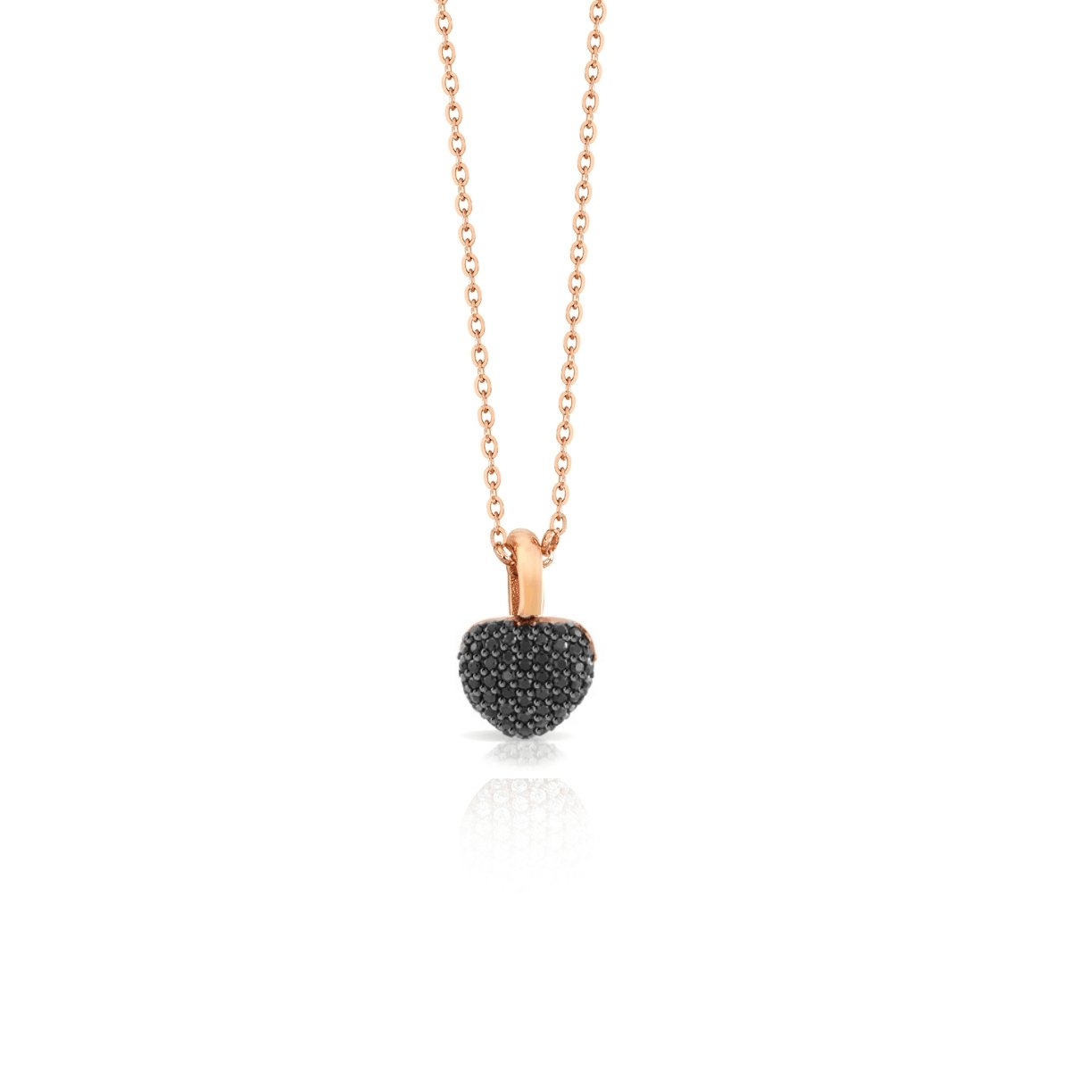 Collana cuore pavè nero - SOGNI