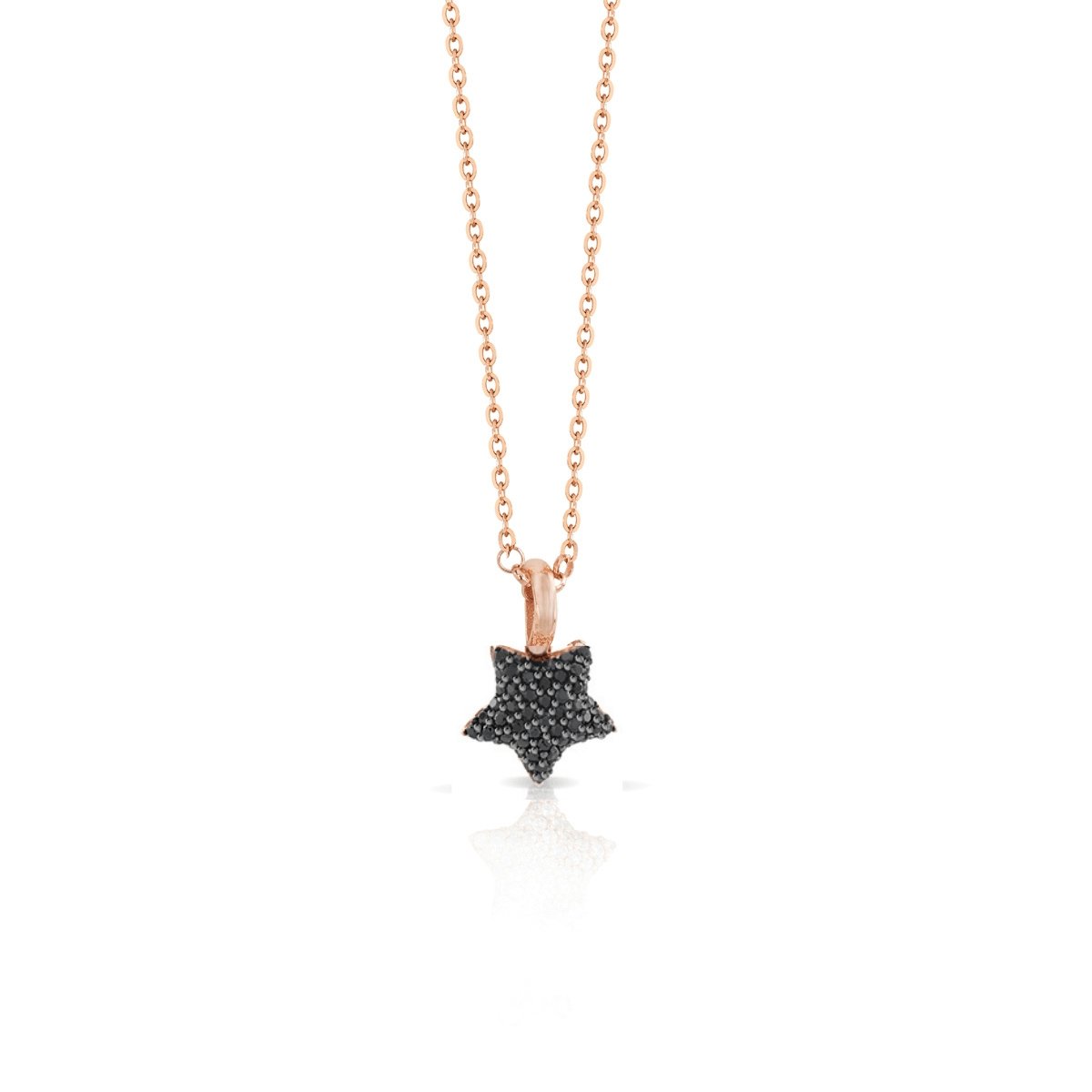 Collana stella pavè nero - SOGNI